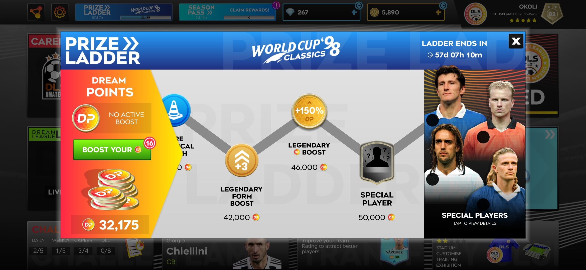 Dream League Soccer 2025 Price Ladder Feature